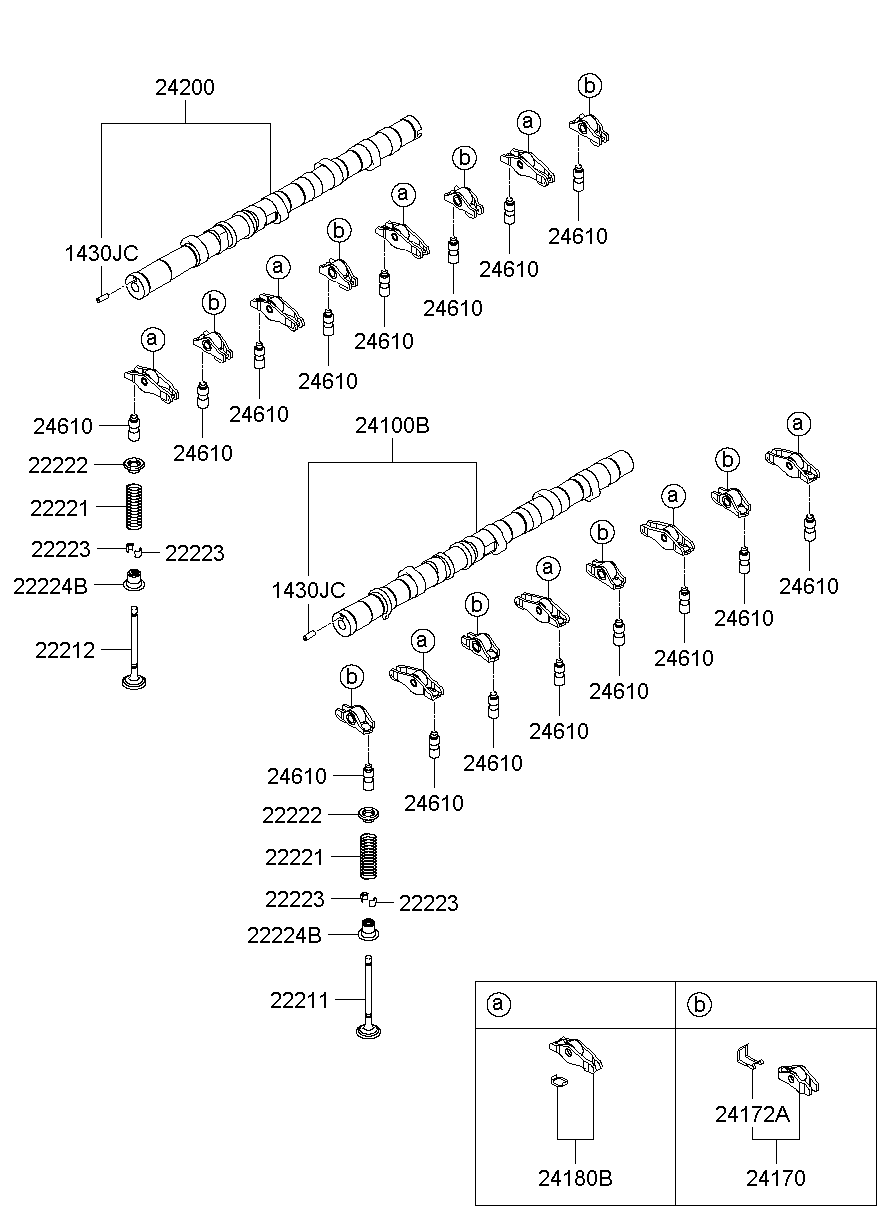 Распредвал левый для Хендай Портер 2010-2016