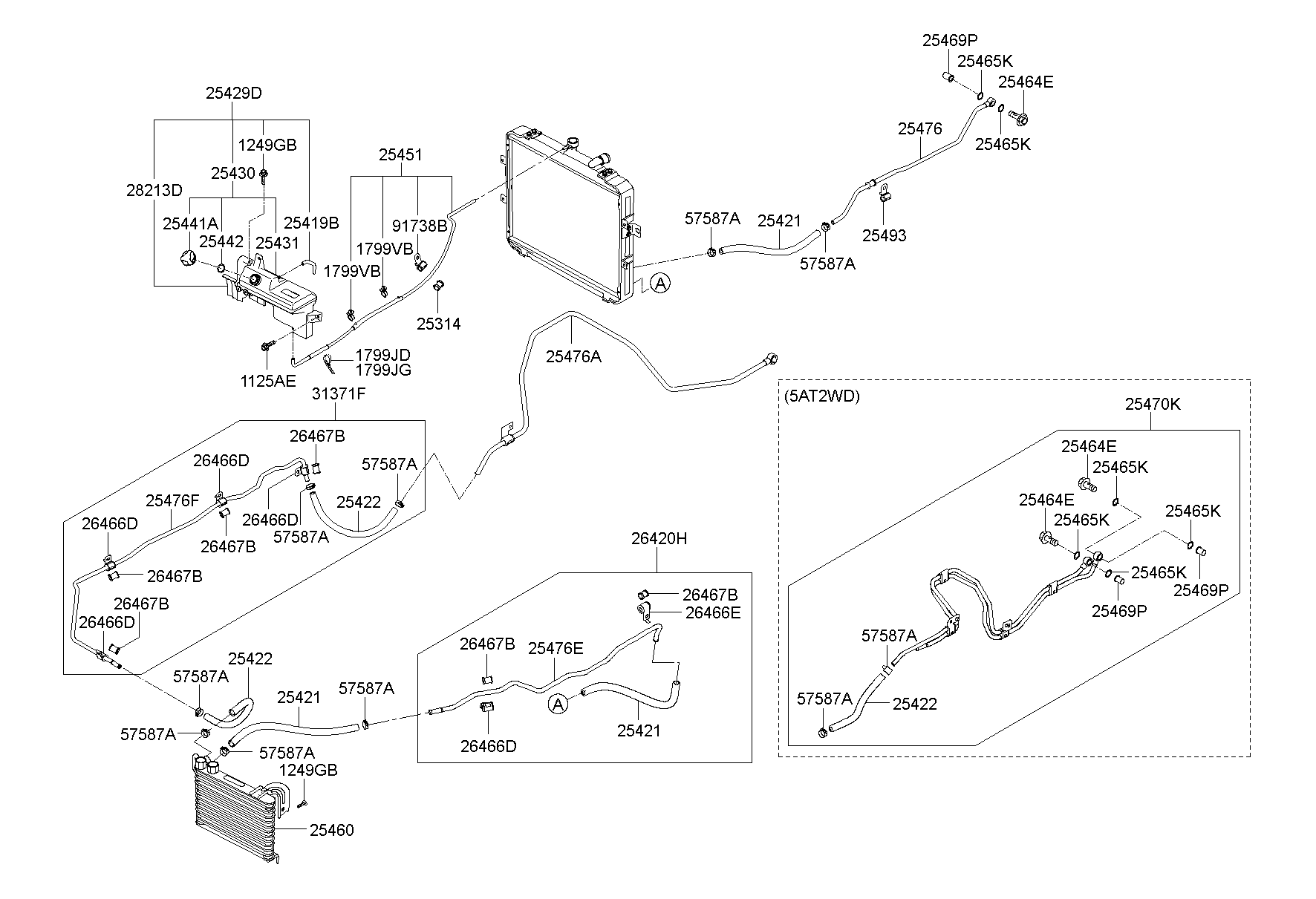 Бачок расширительный для Хендай Портер 2010-2016