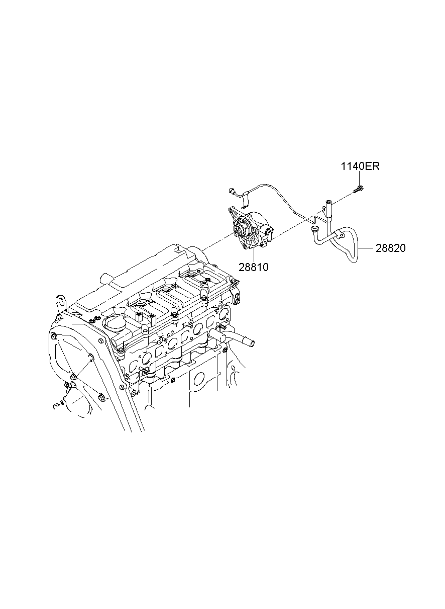 Вакуумый насос для Хендай Портер 2010-2016 
