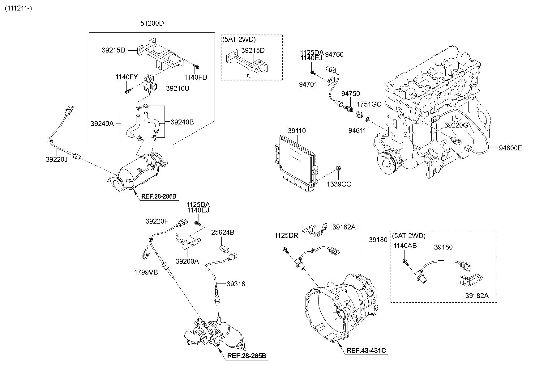 Датчик давления масла для Хендай Портер 2010-2016