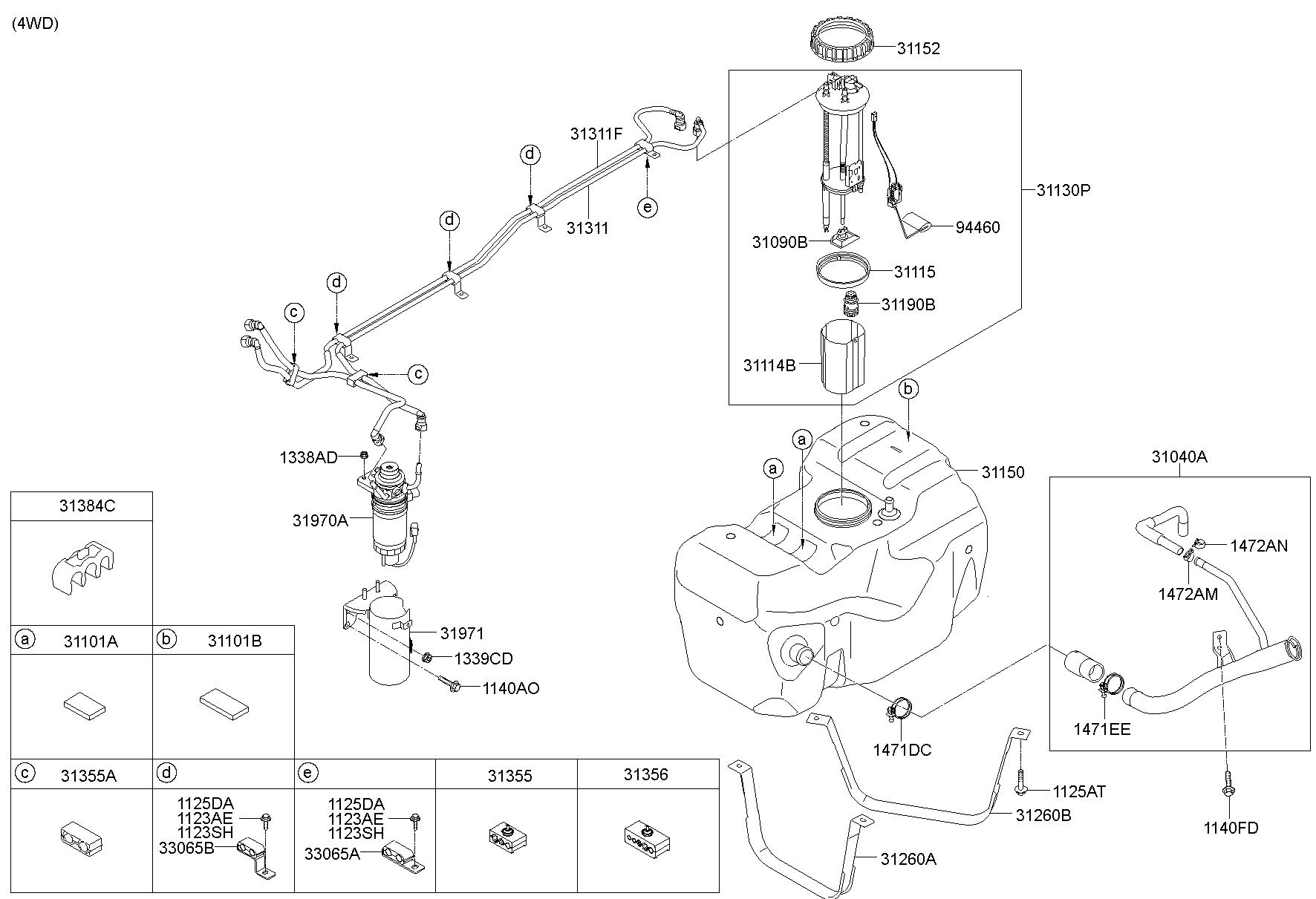 Бак топливный для Хендай Портер 2010-2016