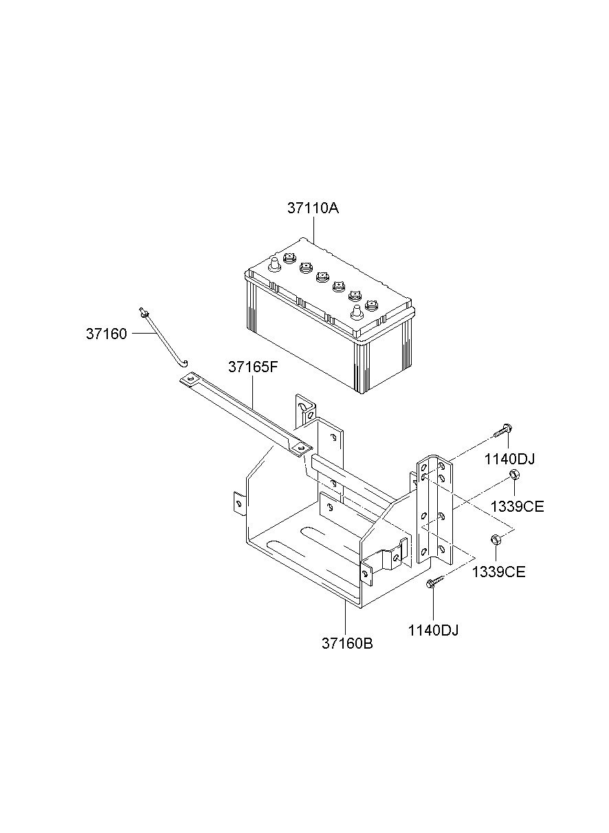 Аккумулятор для Хендай Портер 2010-2016