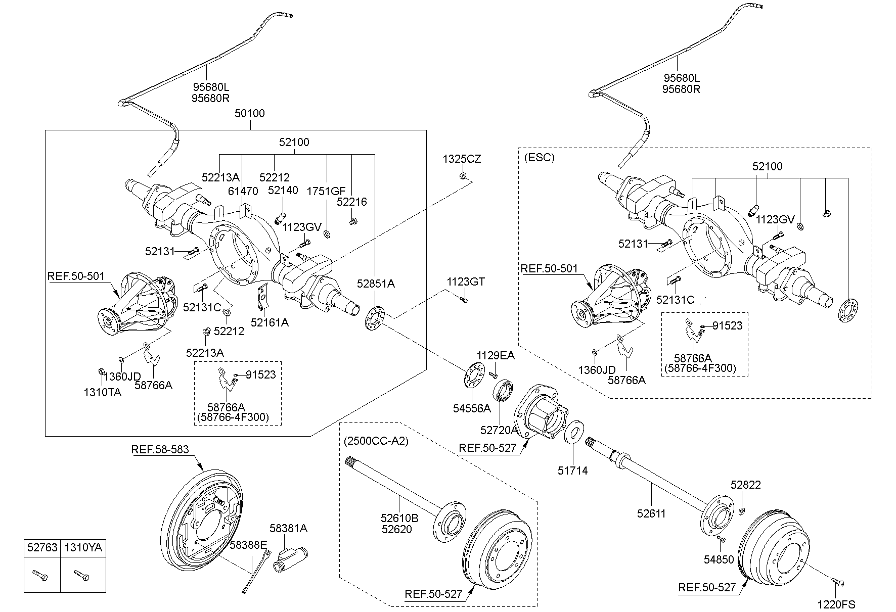 Полуось правая для Хендай Портер 2010-2016