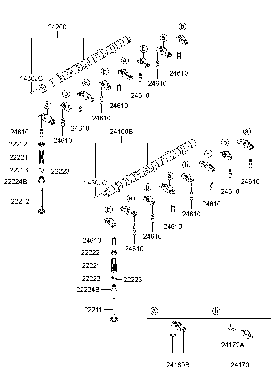 Выпускной распредвал для Хендай Портер 2005-2012