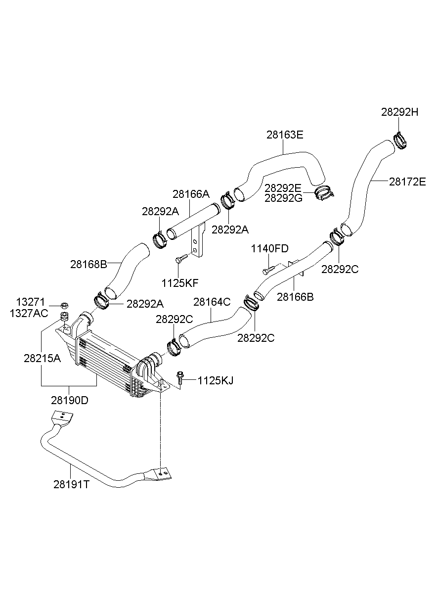 Интеркулер для Хендай Портер 2005-2012