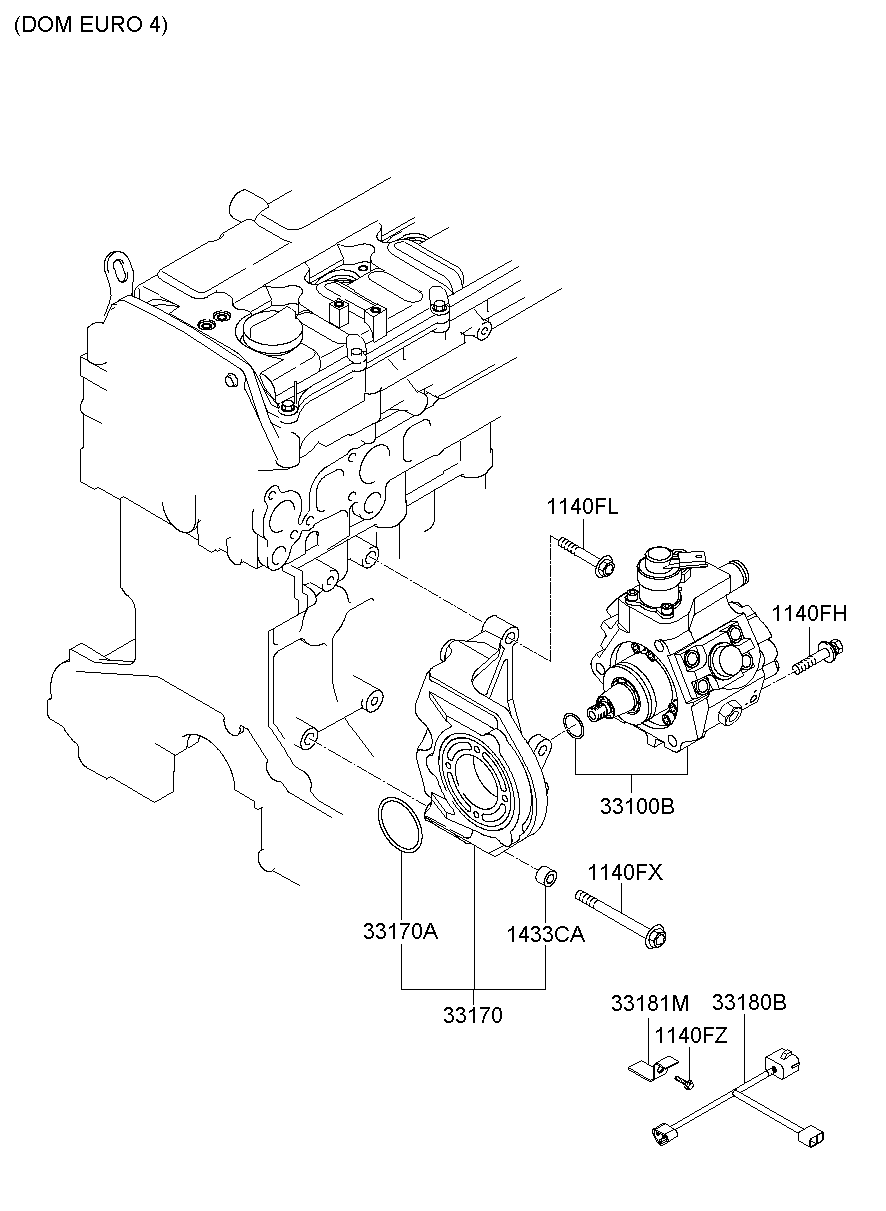 Топливный насос высокого давления для Хендай Портер 2005-2012