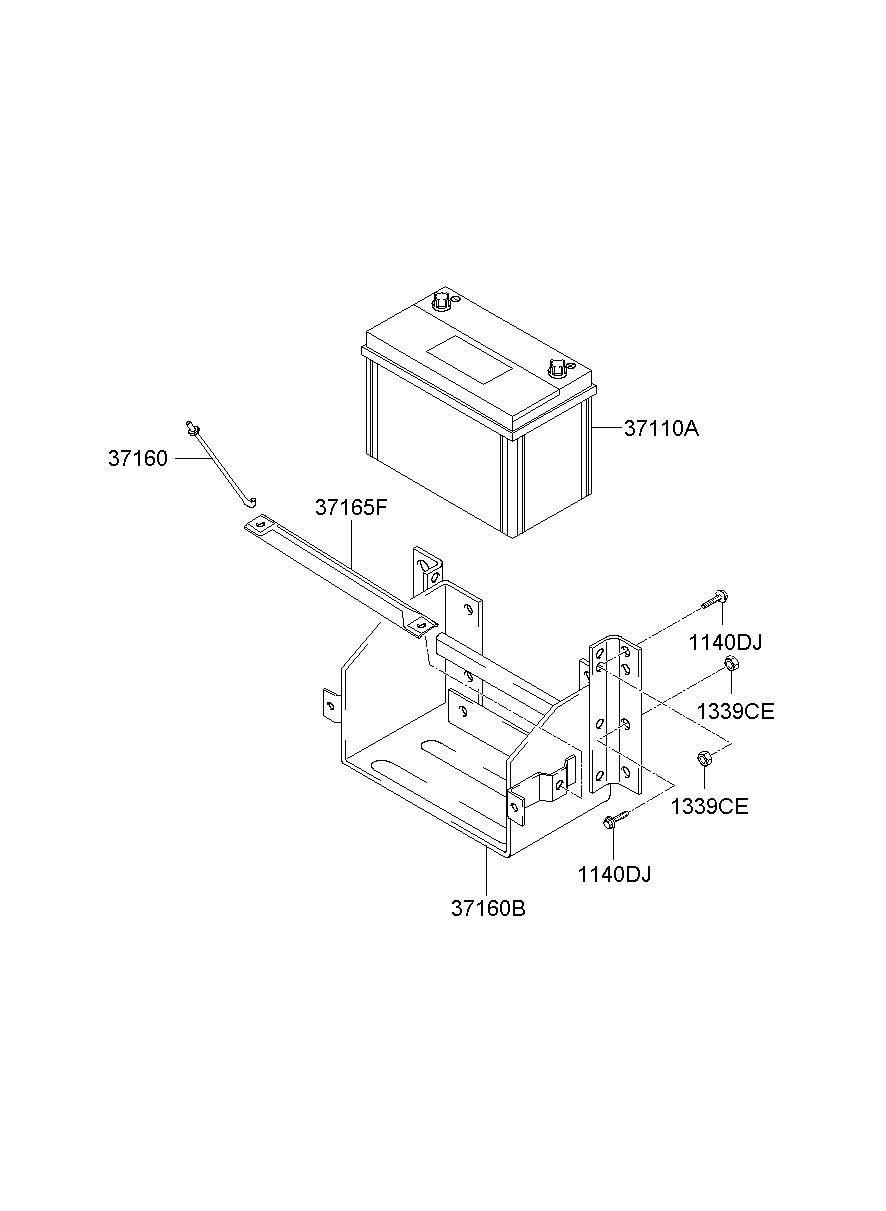 Аккумулятор для Хендай Портер 2005-2012