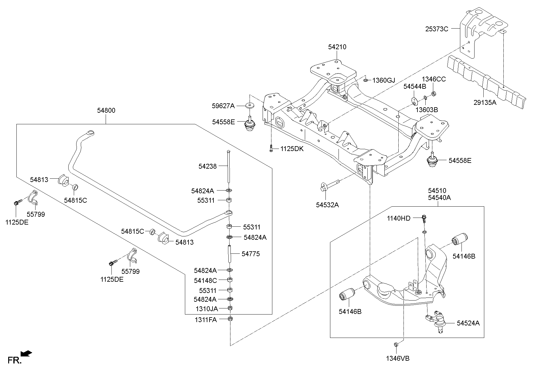 Рычаг передний нижний правый для Хендай Портер 2010-2016