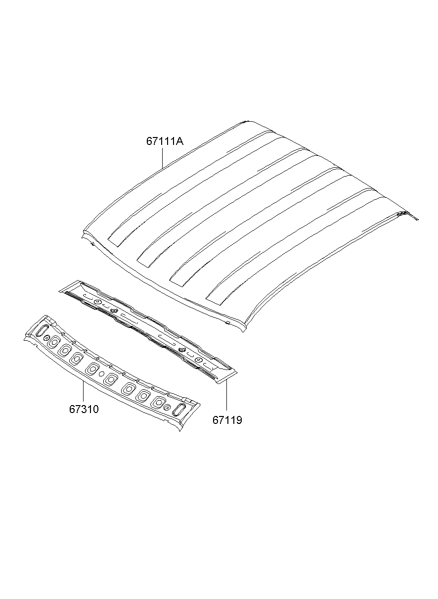 Крыша для Хендай Портер 2010-2016