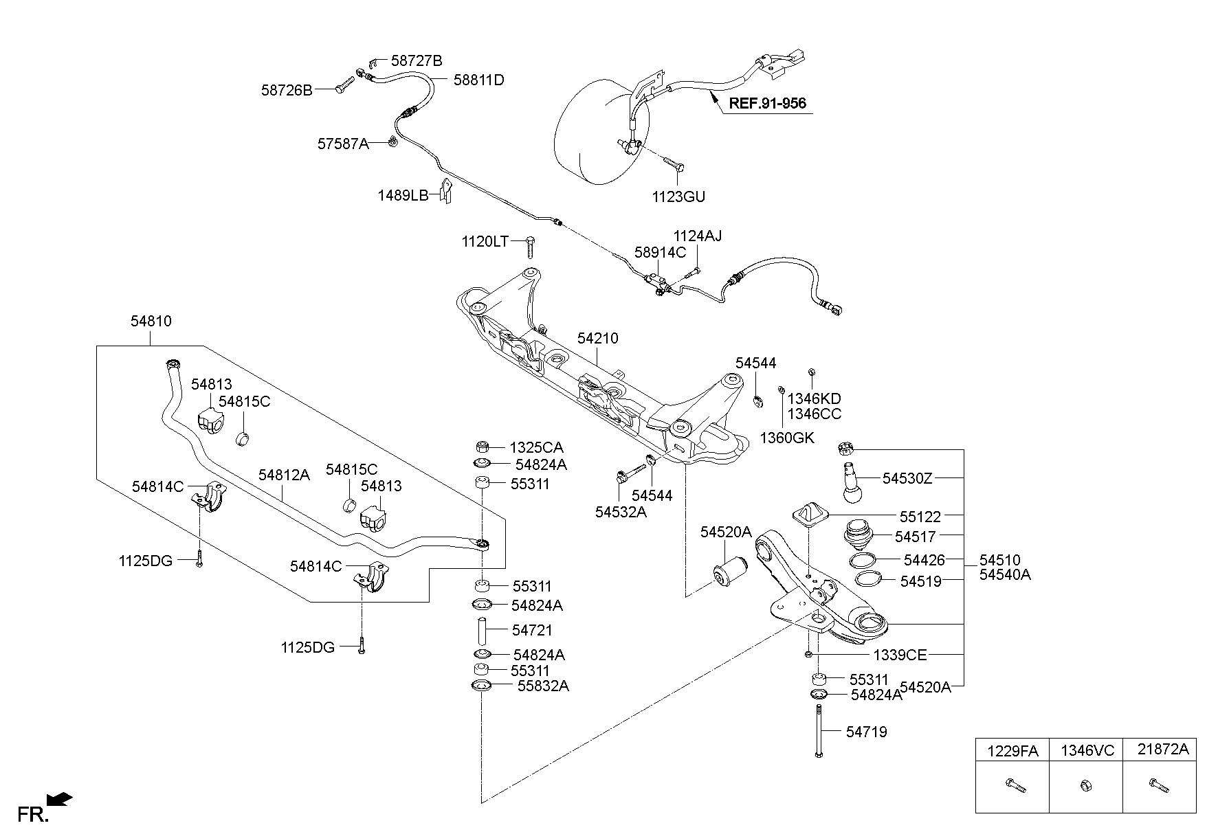 Рычаг передний нижний левый для Хендай Портер 2005-2012