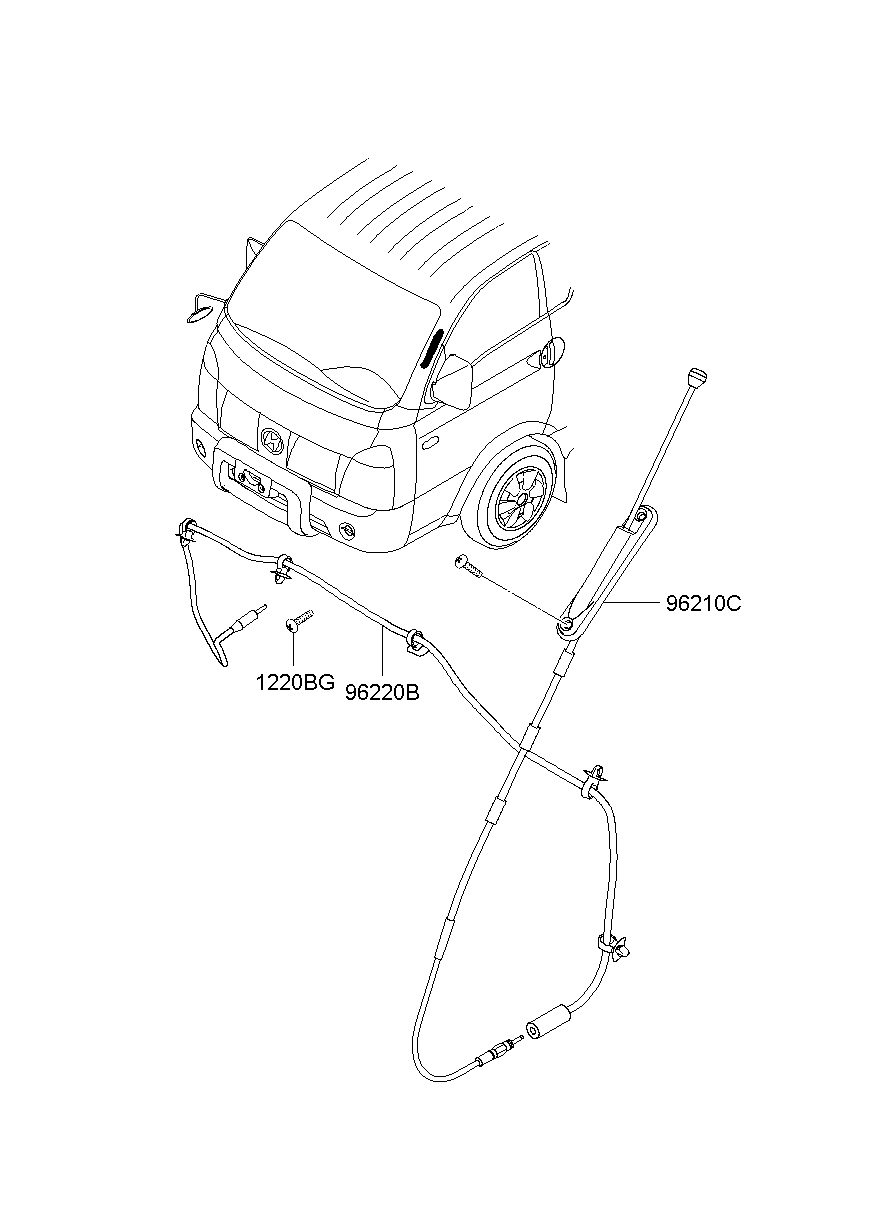 Антенна для Хендай Портер 2005-2012