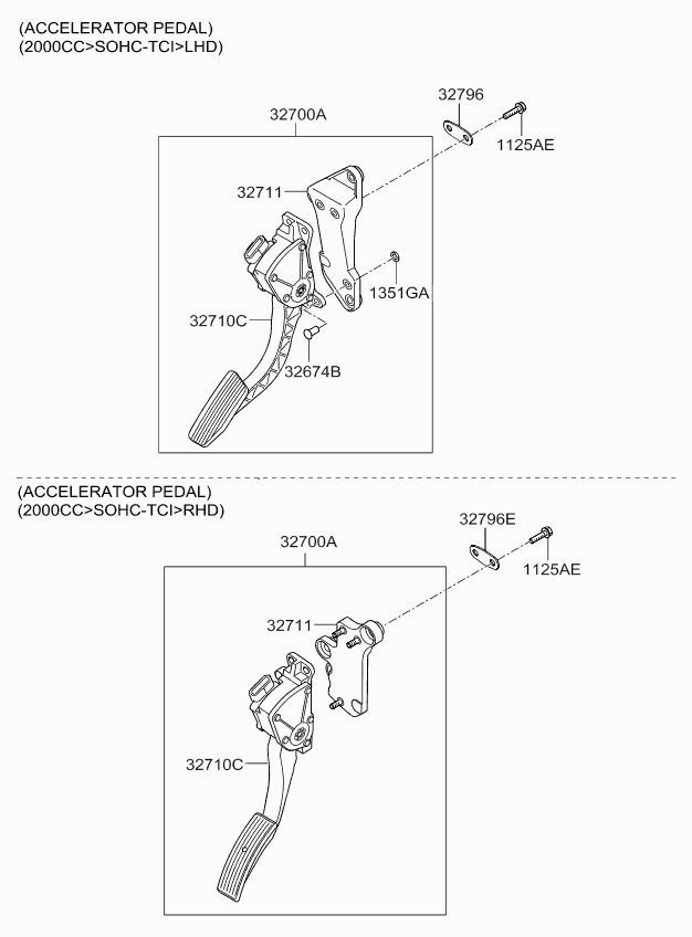Педаль газа для Киа Каренс 2006-2012