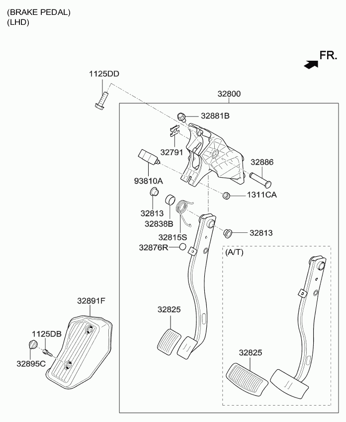 Педаль тормоза для Киа Каренс 2006-2012