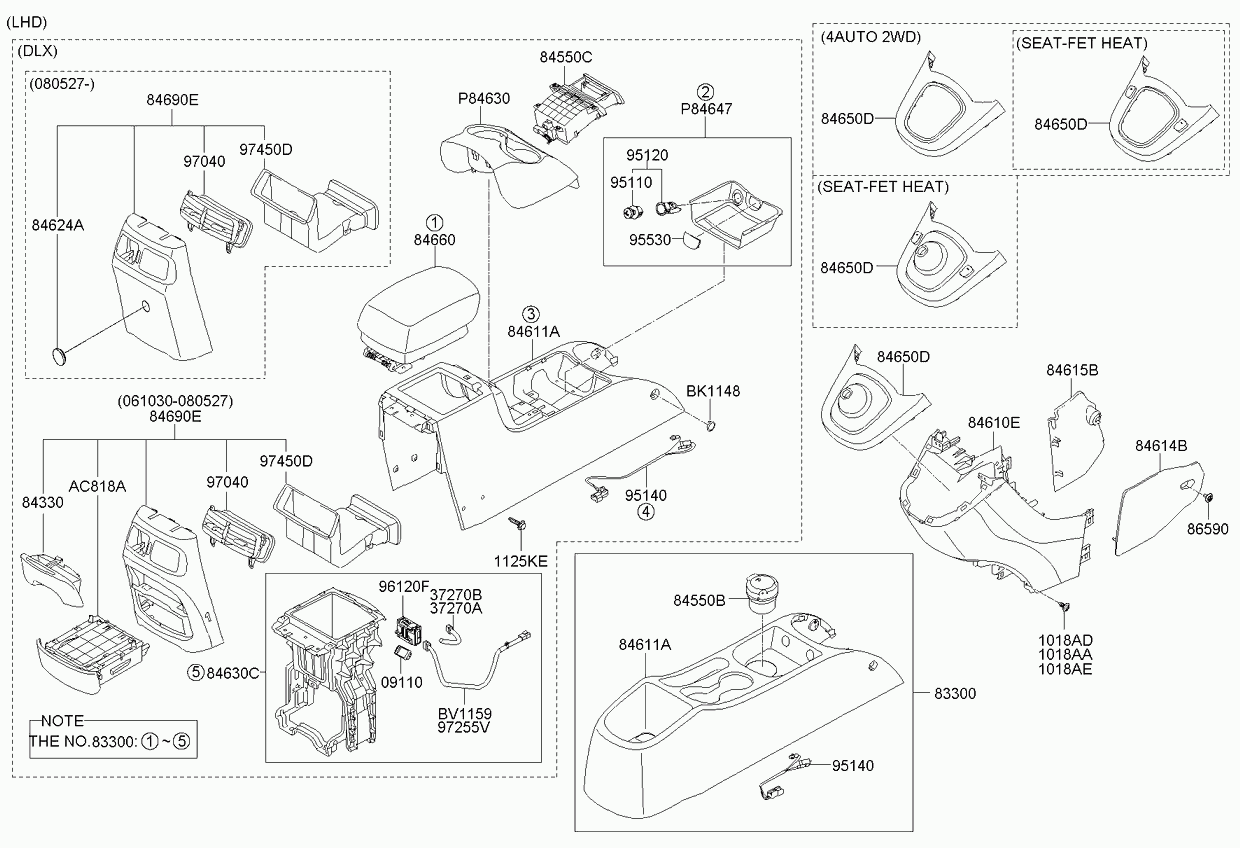 Подлокотник передних сидений для Киа Каренс 2006-2012