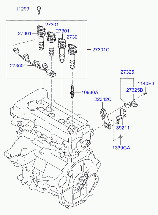 Катушка зажигания для Хендай Элантра 2006-2011
