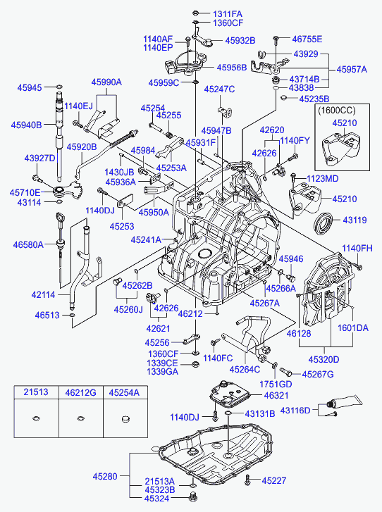 Масляный поддон АКПП для Хендай Элантра 2006-2011