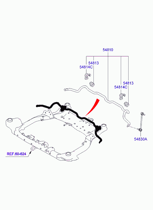 Стабилизатор передний для Хендай Элантра 2006-2011