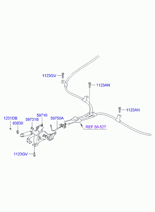 Рычаг стояночного, ручного тормоза для Хендай Элантра 2006-2011