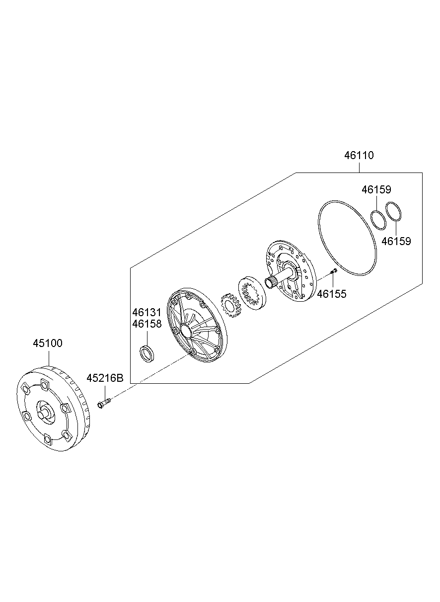 Гидротрансформатор АКПП для Хендай Н-1 2004-2007
