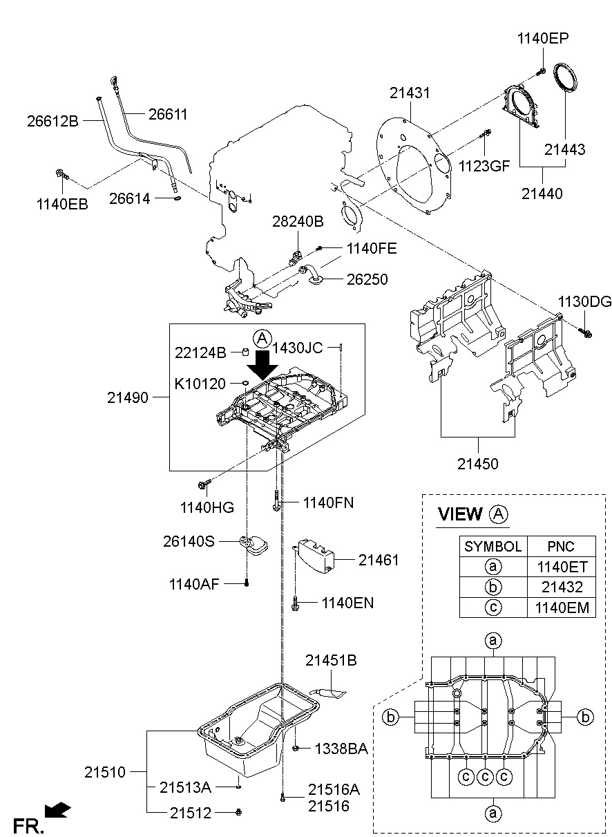 Поддон масляный для Хендай Н-1 2007-2015