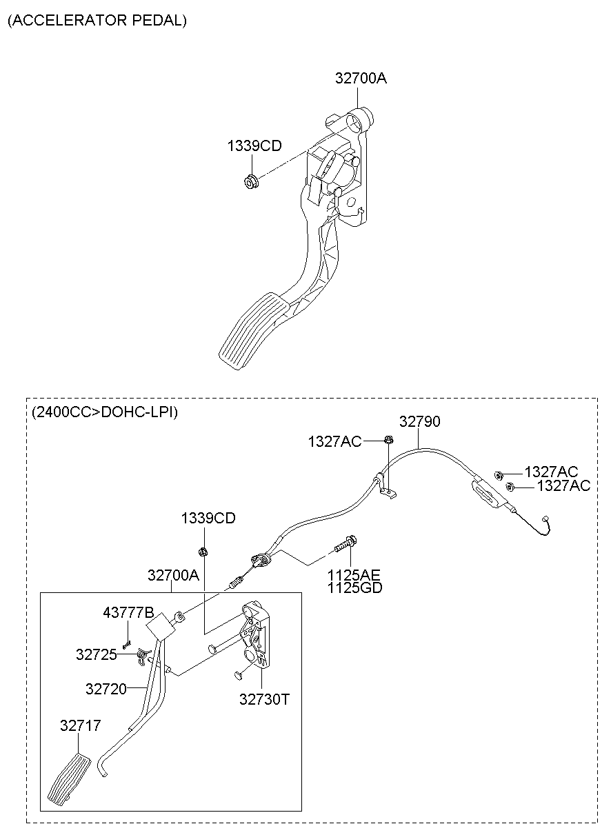 Педаль газа для Хендай Н-1 2007-2015