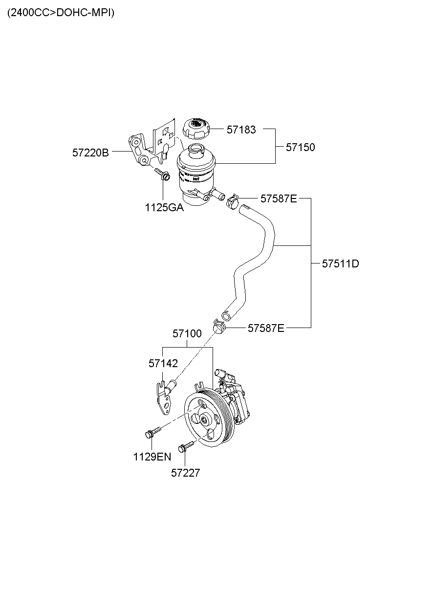 Насос ГУР для Хендай Н-1 2007-2015