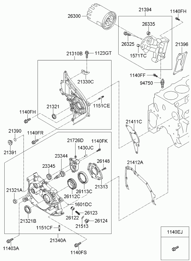 Датчик давления масла для Киа Бонго 2005-2018