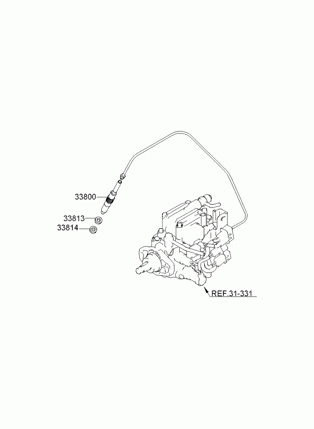 Топливная форсунка для Киа Бонго 2005-2018
