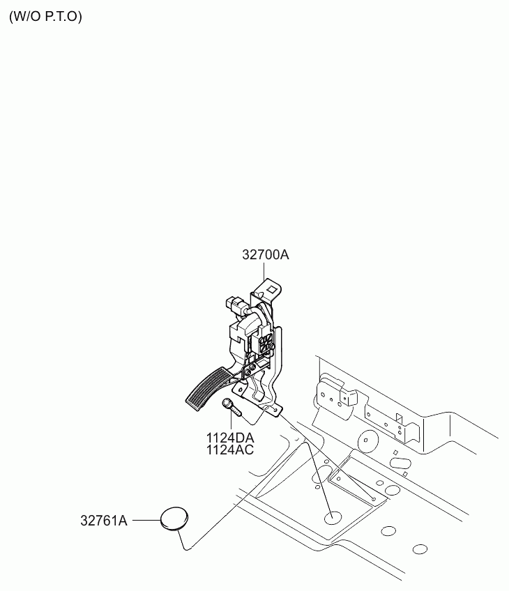 Педаль газа для Киа Бонго 2005-2018