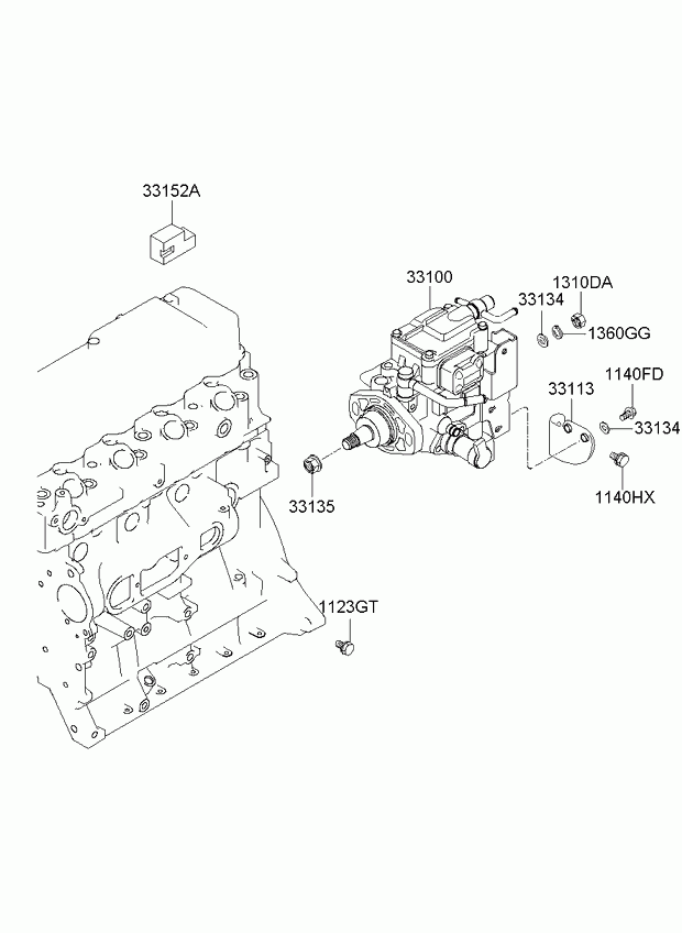 Топливный насос высокого давления для Киа Бонго 2005-2018