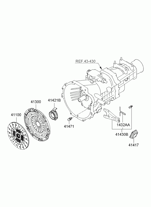 Выжимной подшипник для Киа Бонго 2005-2018