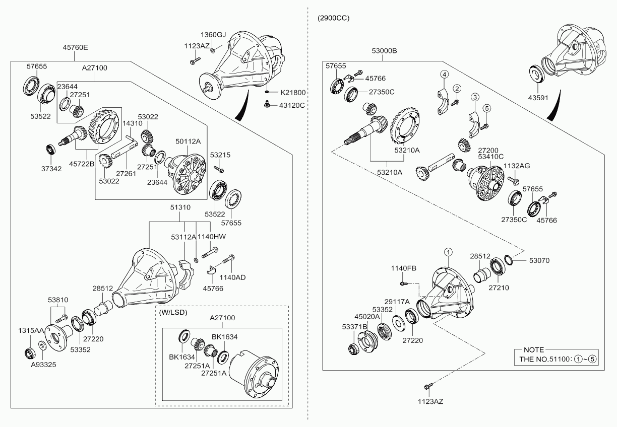 Дифференциал для Киа Бонго 2005-2018