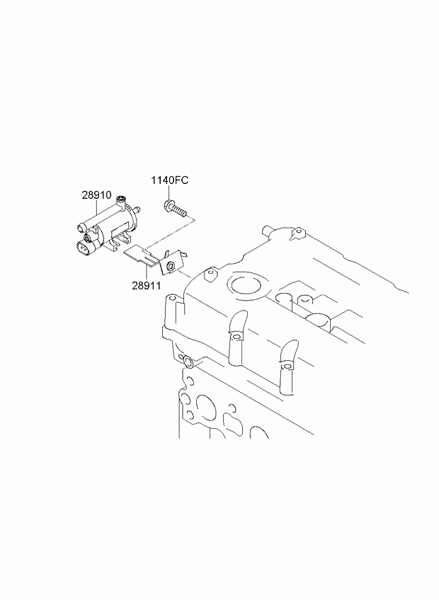 Клапан контроля давления топлива для Киа Оптима 2010-2013