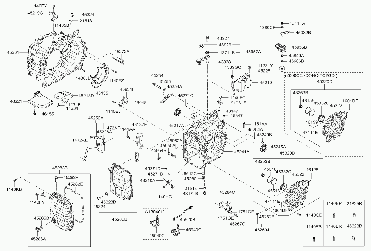 Масляный поддон АКПП для Киа Оптима 2010-2013