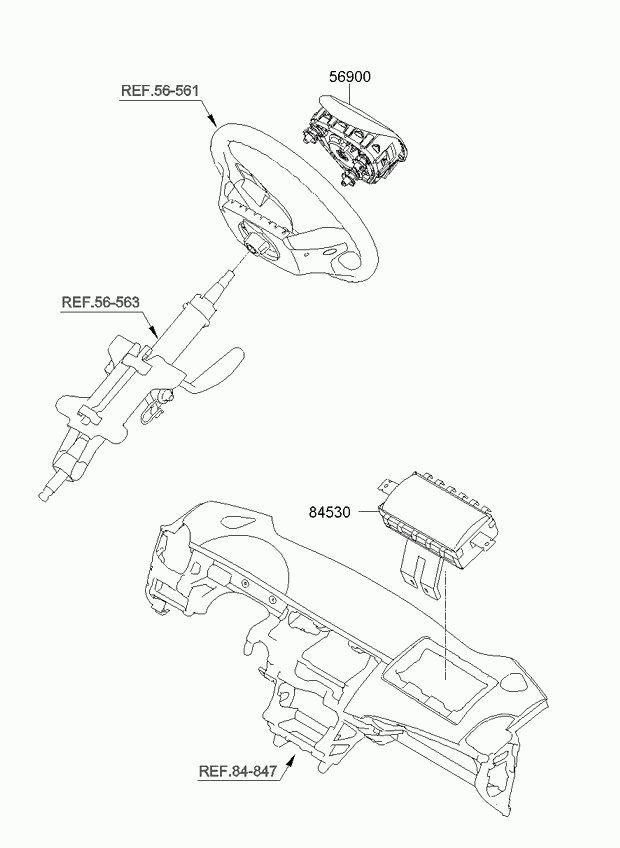 Подушка безопасности пассажира для Киа Оптима 2010-2013