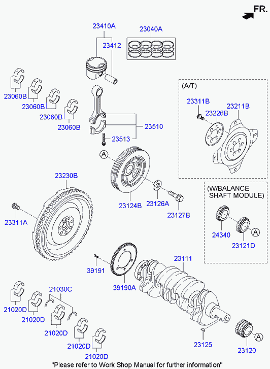 Комплект колец поршневых для Хендай Соната 2009-2014
