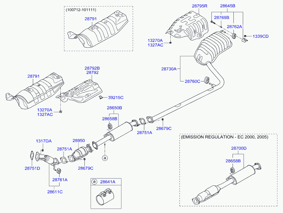 Глушитель средний для Хендай Соната 2009-2014