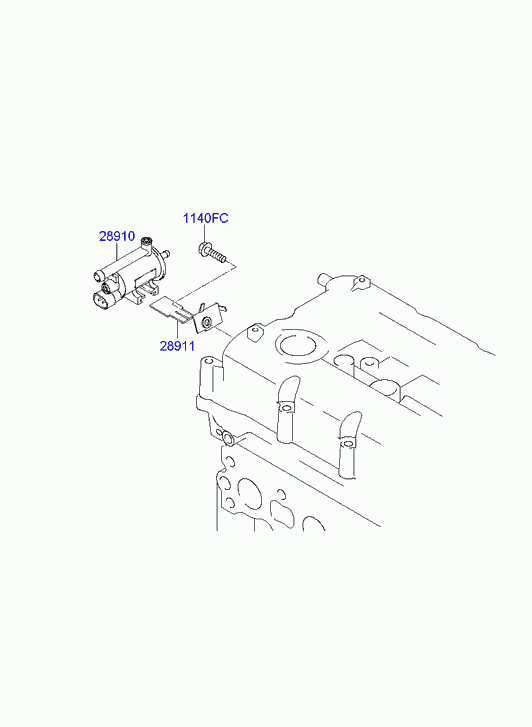 Клапан контроля давления топлива для Хендай Соната 2009-2014