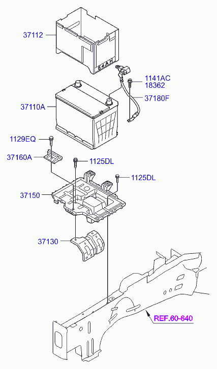 Аккумулятор для Хендай Соната 2009-2014
