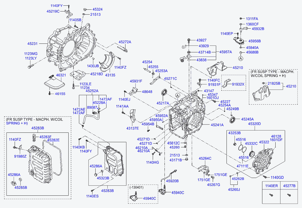 Корпус АКПП для Хендай Соната 2009-2014