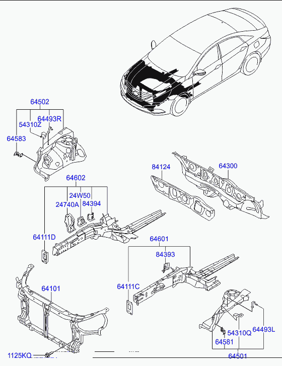 Панель передняя-телевизор для Хендай Соната 2009-2014