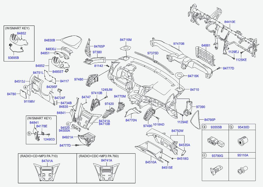 Приборная панель для Хендай Соната 2009-2014