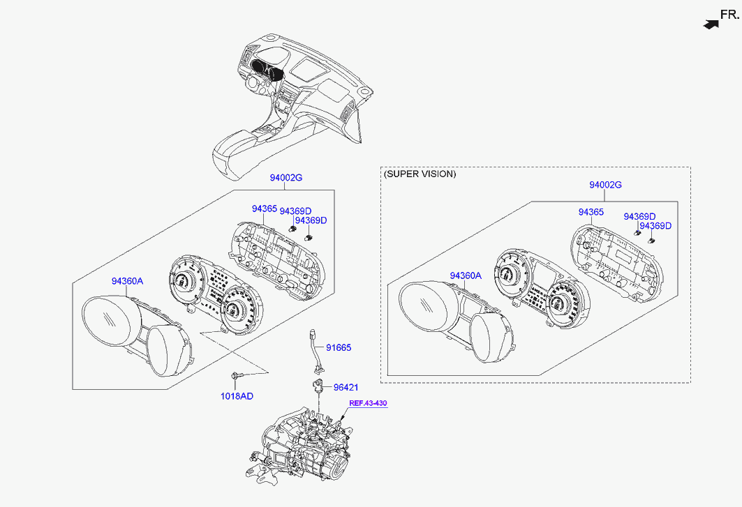 Щиток приборов для Хендай Соната 2009-2014
