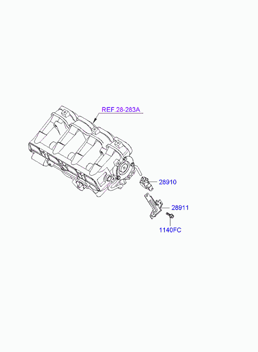 Клапан контроля давления топлива для Хендай Соната 2004-2010