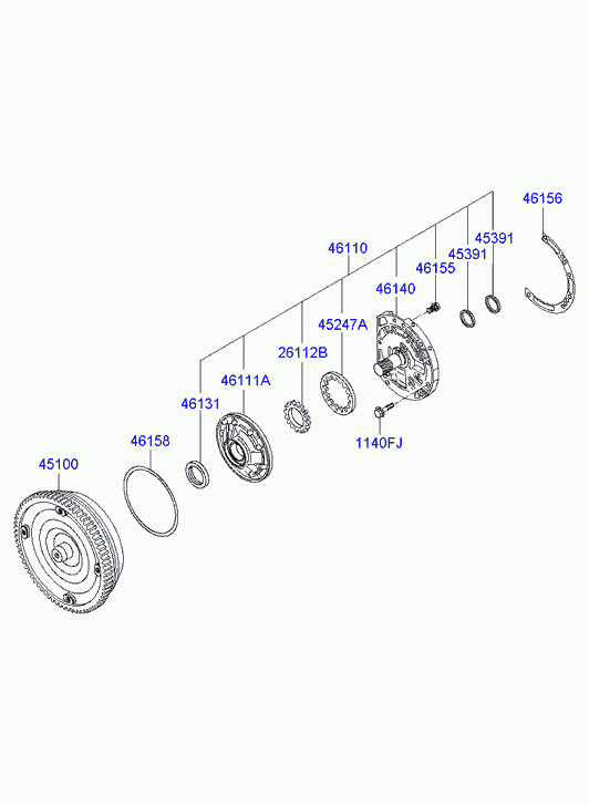 Масляный насос АКПП для Хендай Соната 2004-2010