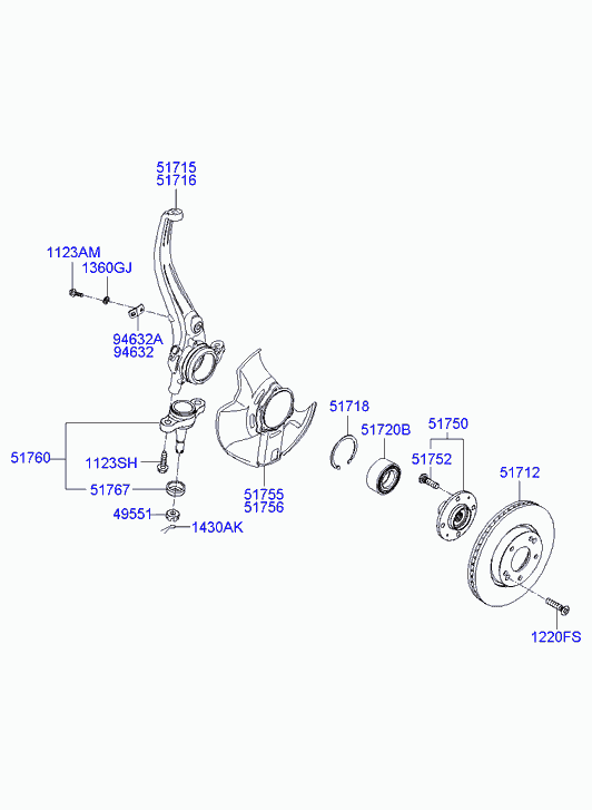 Диск тормозной передний для Хендай Соната 2004-2010