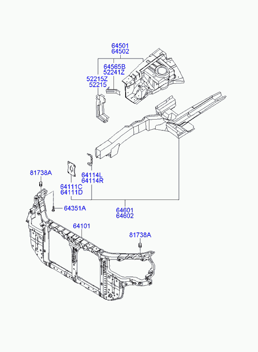 Панель передняя-телевизор для Хендай Соната 2004-2010