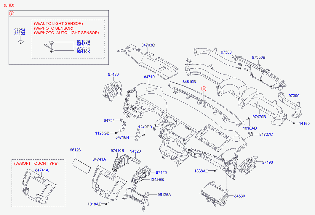 Приборная панель для Хендай Соната 2004-2010