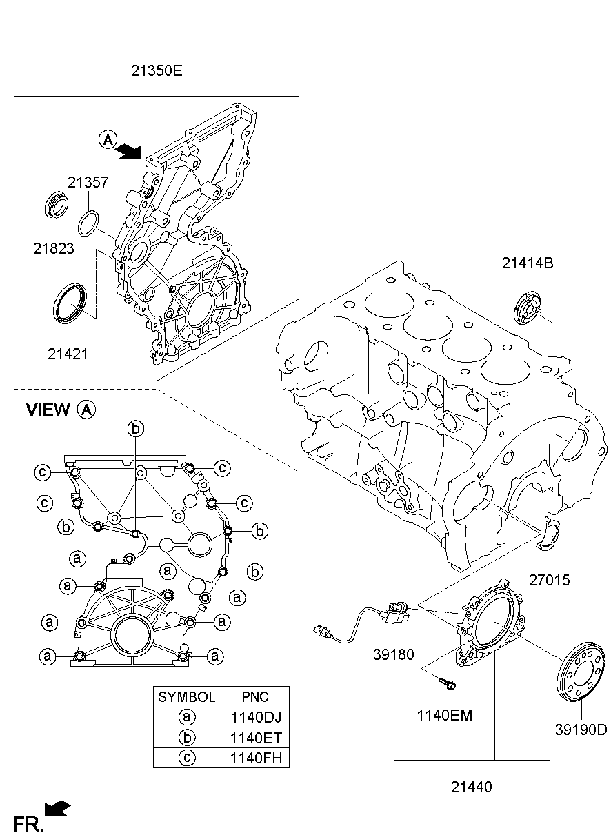 Крышка ГРМ для Хендай Санта Фе 2012-2016