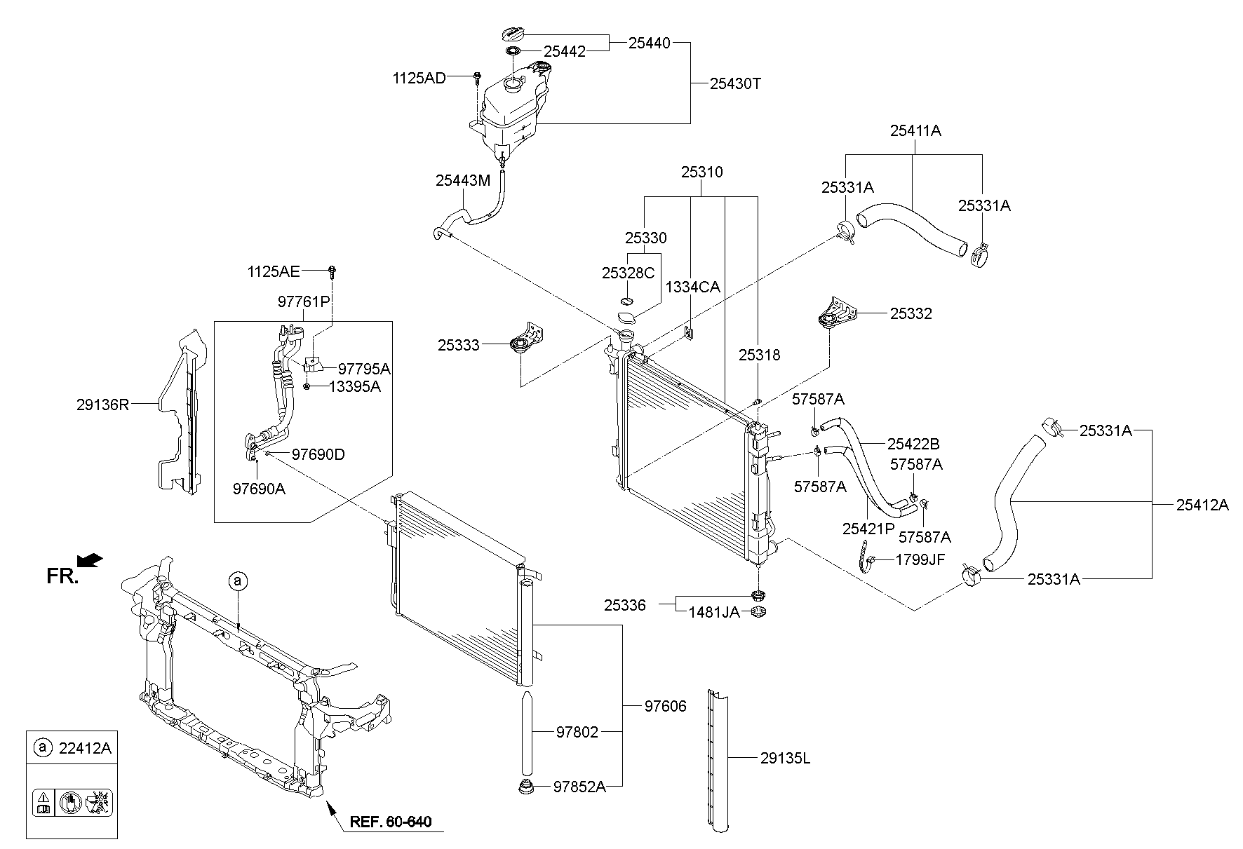 Бачок расширительный для Хендай Санта Фе 2012-2016